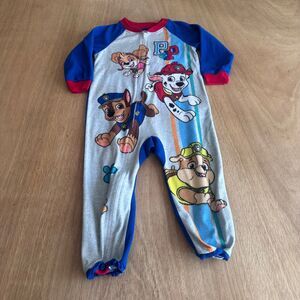 Paw Patrol Toddler 3T Fleece Pajama Sleeper Chase Marshall Rubble Skye